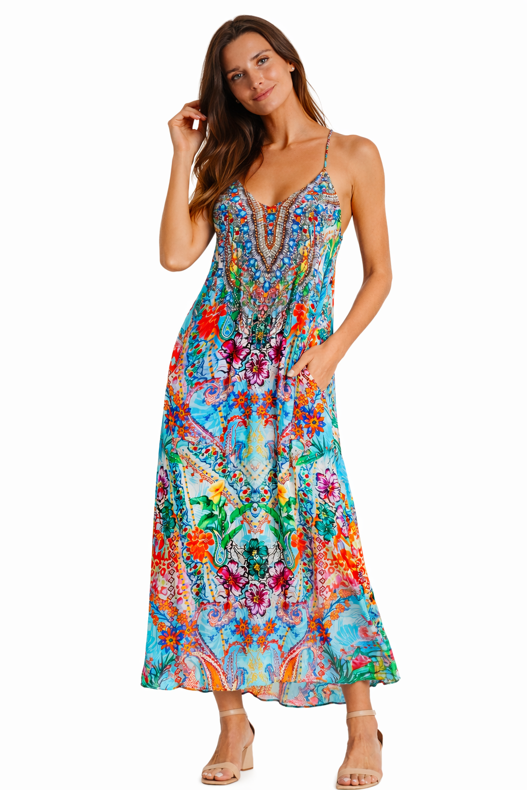 T-Back Open Back Maxi Dress | Wholesale Pack of 4