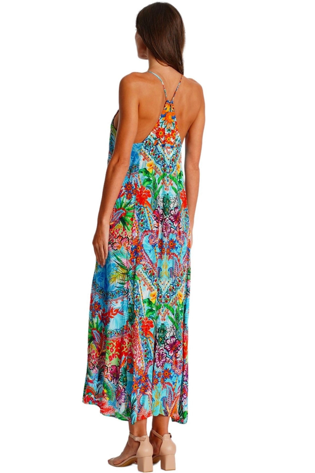 T-Back Open Back Maxi Dress | Wholesale Pack of 4