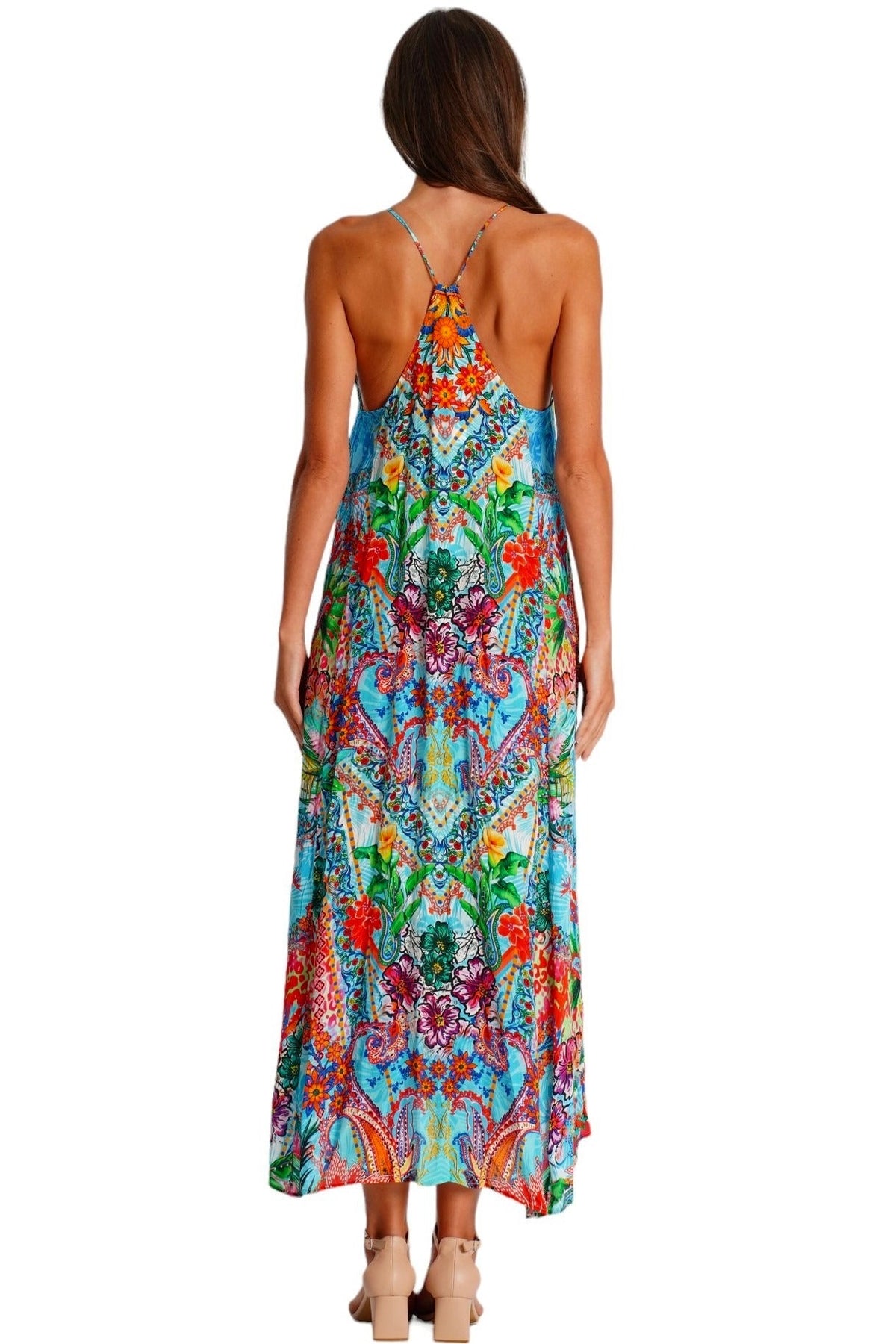 T-Back Open Back Maxi Dress | Wholesale Pack of 4