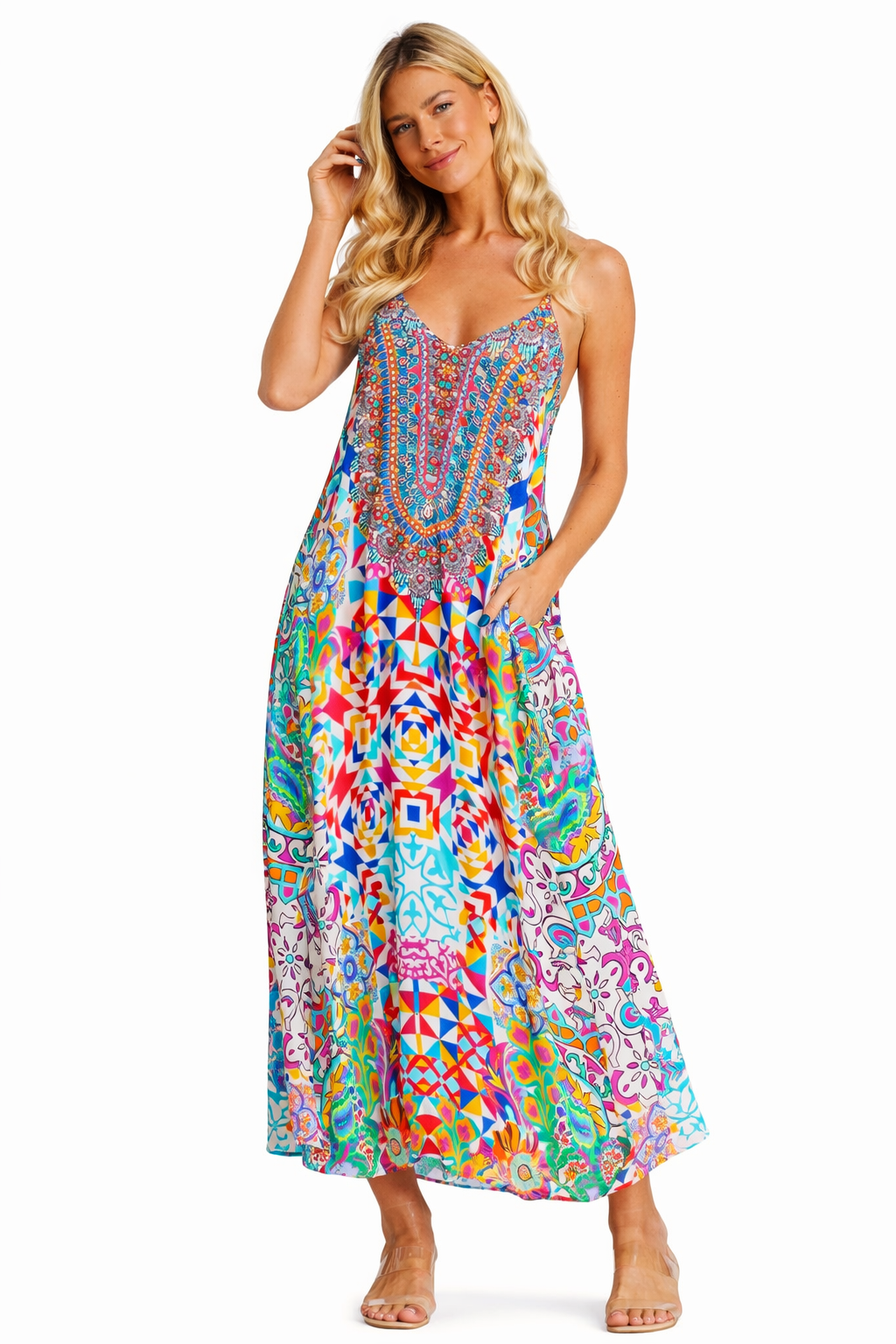 T-Back Open Back Maxi Dress | Wholesale Pack of 4