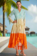 Ombrey Tiered High Low Dress